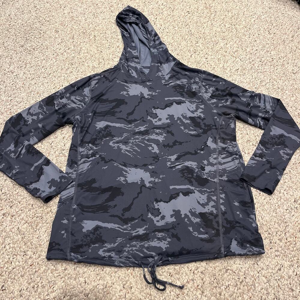 Mountain Hardwear Crater Lake Long Sleeve Hoodie Camo XL Gorpcore Outdoor